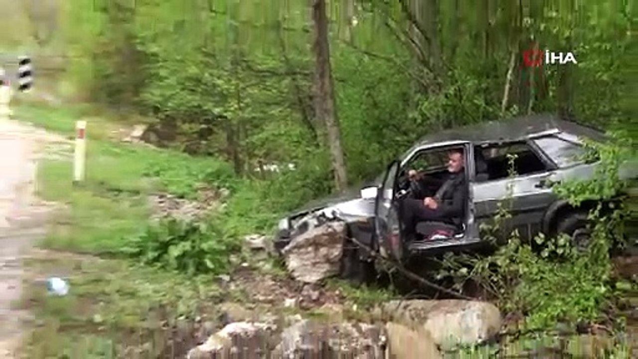Kazadan sonra şoka girdi