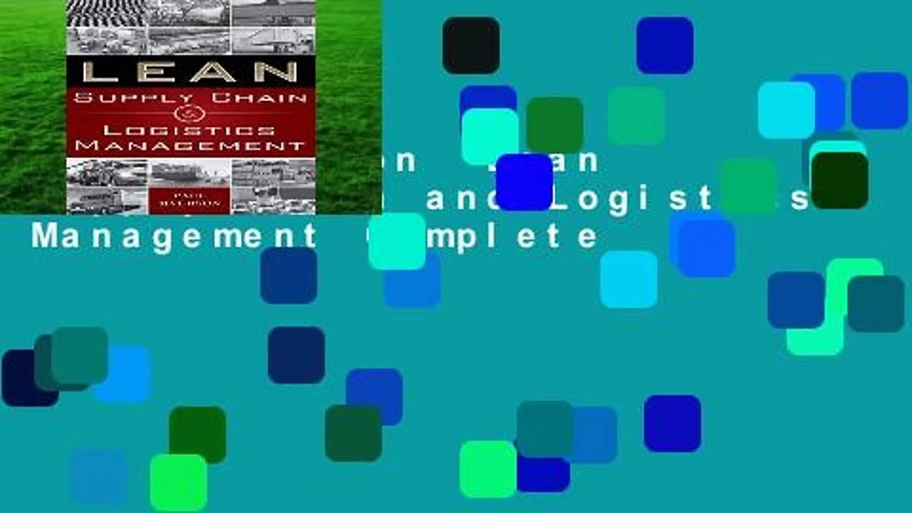 Full version  Lean Supply Chain and Logistics Management Complete