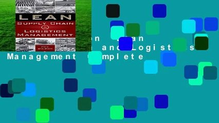 Full version  Lean Supply Chain and Logistics Management Complete