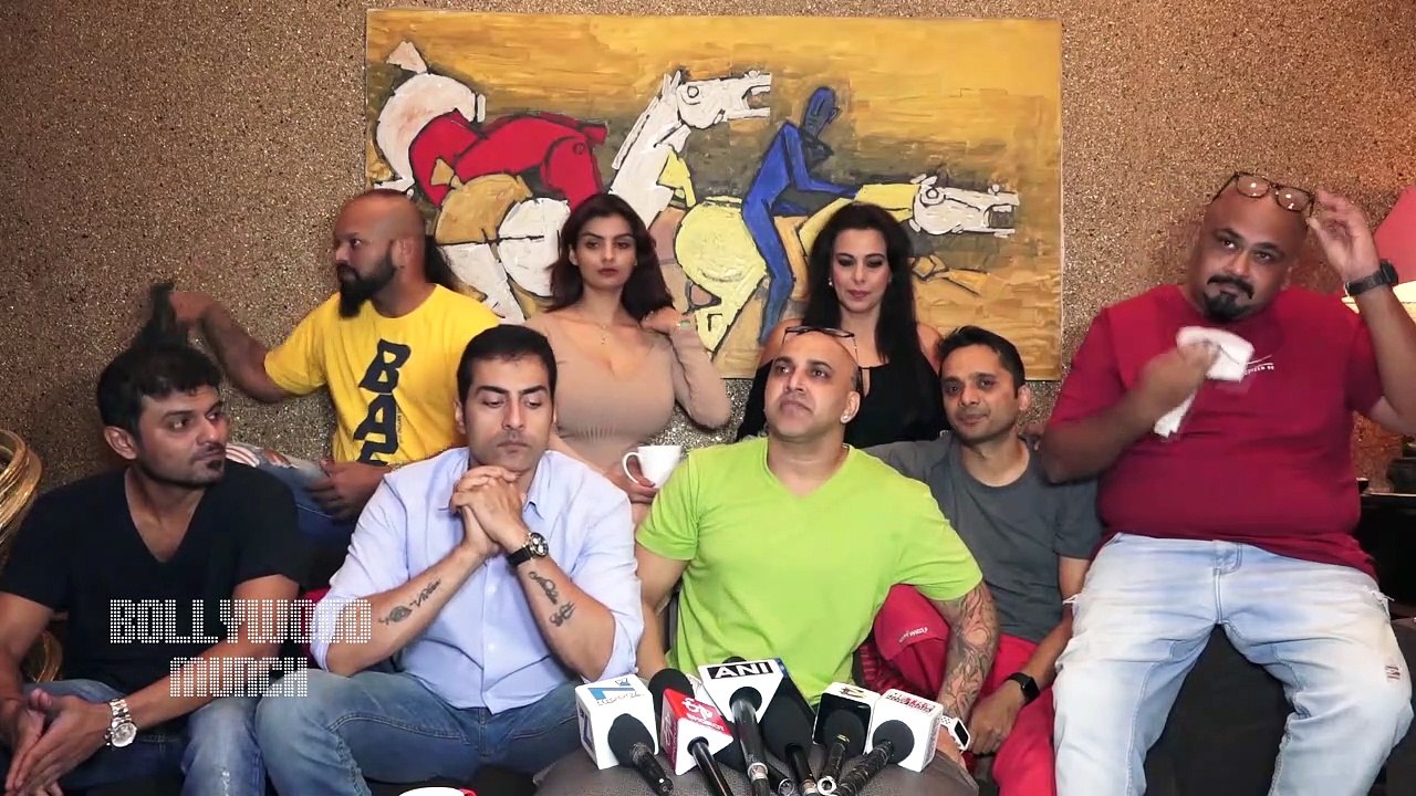 Pooja Bedi Hosts Press Conference In Favour Of Karan Oberoi With Band Of Boys Team