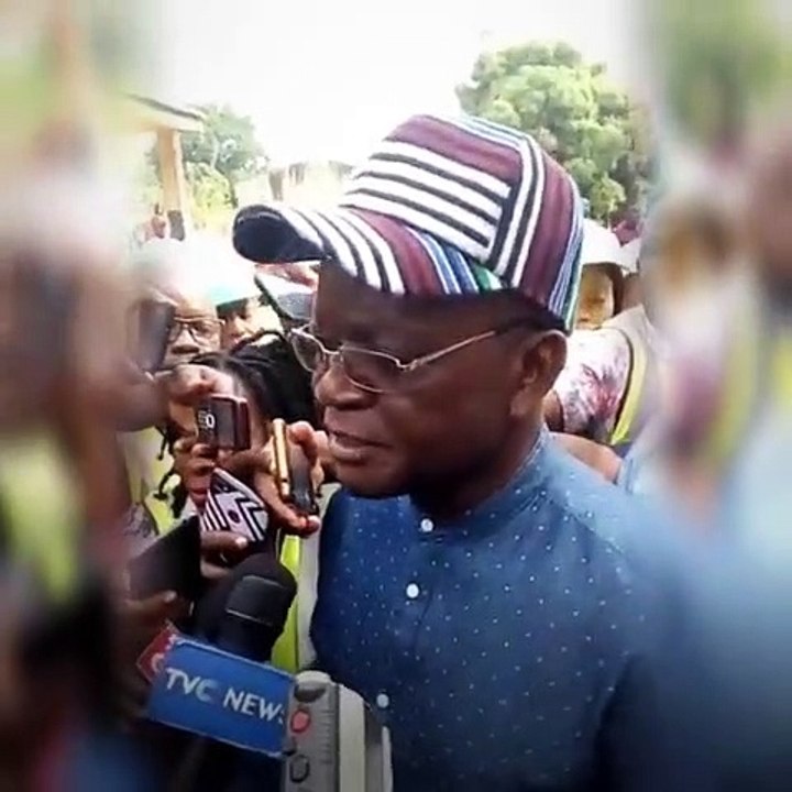 Governor Samuel Ortom commends INEC for timely delivery of voting materials b...