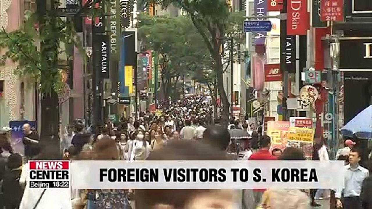 More foreign visitors coming to S. Korea for shopping and food