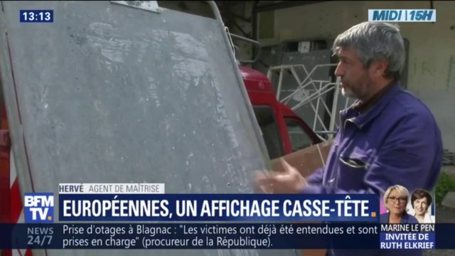 Avec un nombre de listes records, le casse-tête des mairies pour l'affichage des élections européennes