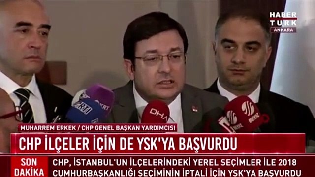 CHP’li Erkek: Erdoğan’ın da mazbatasını iptal etmek zorundasınız