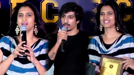 Logo launch of Thamizhan FC: Kasthuri Speech: கடந்த ஒரு வருடமாக தான் FoodBall வெளிய தெரியுது- வீடியோ