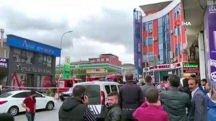 Yangın merdiveninin tepesine çıkan şahıs ikna edildi