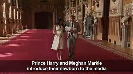 Duke and Duchess of Sussex introduce their baby boy