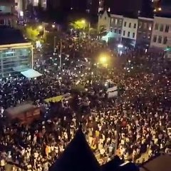 #DONTMUTEDC: Thousands of DC residents packed the streets for #Moechella, to protest gentrification in the city, after people complained about loud go-go music being played