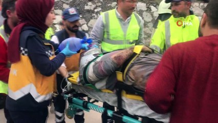 Kuzey Marmara Otoyolu’nda kamyon devrildi: 1 yaralı