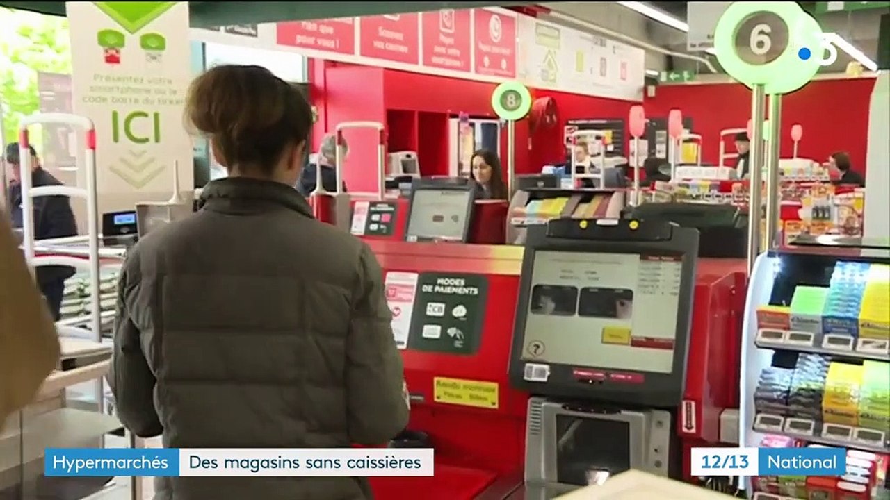 Hypermarchés : des magasins sans caissières