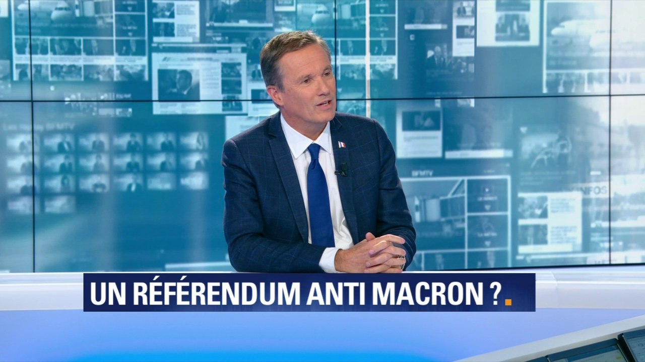 Macron félicité par le petit-fils de Gaulle: pour Nicolas Dupont-Aignan, "cette petite scénette de communication politique ne trompera pas les Français"