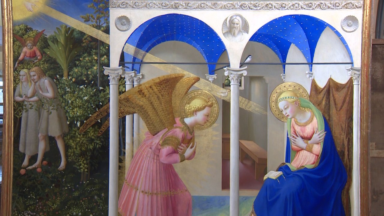 El Prado presenta 'La Anunciación' de Fra Angelico tras su restauración