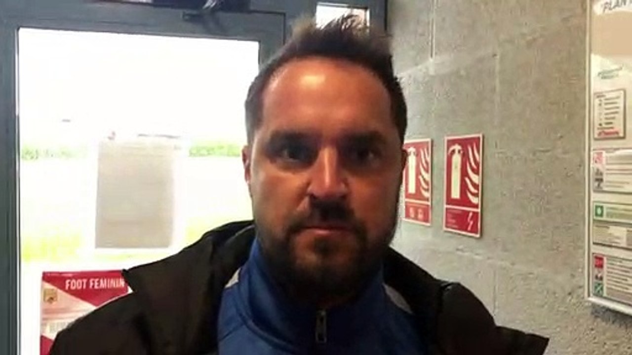 Coupe LAuRA Foot (1/4 de finale) – Romain REYNAUD réagit après l’élimination de HAUTS-LYONNAIS au FC VAL LYONNAIS