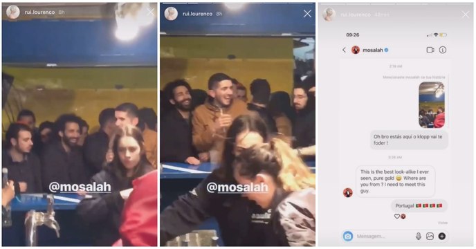 Salah quer conhecer sósia português que festejava na Queima do Porto a passagem na Liga dos Campeões