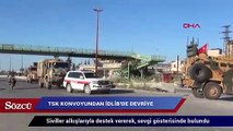 TSK konvoyundan, İdlib’de devriye