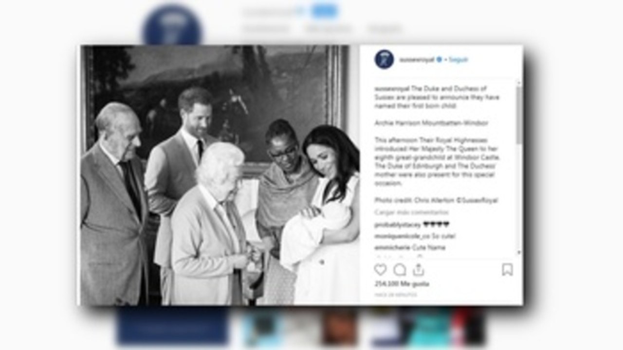 El bebé de los duques de Sussex se llama Archie Harrison Mountbatten-Windsor