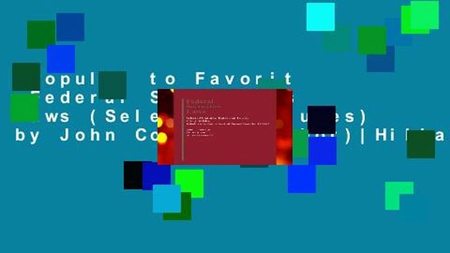 Popular to Favorit Federal Securities Laws (Selected Statutes) by John Coffee (author)|Hillary