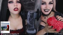 ASMR  Mouth Sounds TWIN Vampire  Ear Licking, Breathing  АСМР Вампиры и звуки рта 