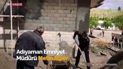 Emniyet Müdürü'nden inşaat işçilerine yardım