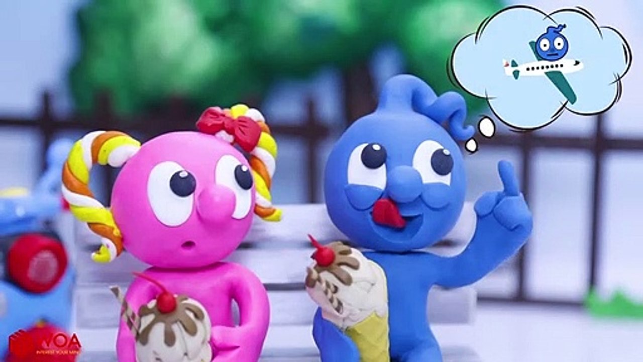 CLAY MIXER BELIEVES HE CAN FLY  Play Doh Cartoons