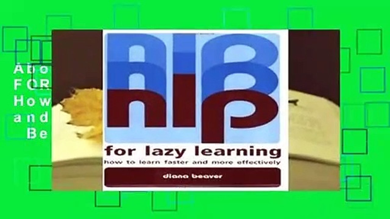 About For Books  NLP FOR LAZY LEARNING: How to Learn Faster and More Effectively  Best Sellers