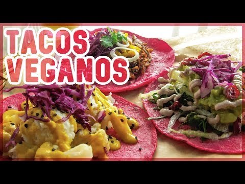 TACOS VEGANOS con Tortilla de BETABEL