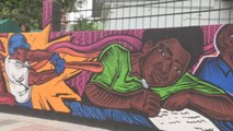 Un mural de historia en Panamá reivindica los aportes de la etnia negra en el país