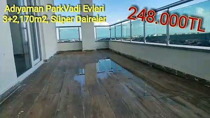 Adıyaman Karapınar Mah.  Site ParkVadi.Evleri Satilik hesaplı Daireler