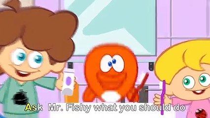 Brush your teeth / Lave tes dents  - apprendre l'anglais avec une comptine - sous-titres