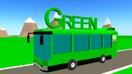 Learn Numbers And Colors With Street Vehicles ( Bus )For Kids