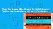 About For Books  Mike Meyers  CompTIA Security+ Certification Guide (Exam SY0-401) (Certification