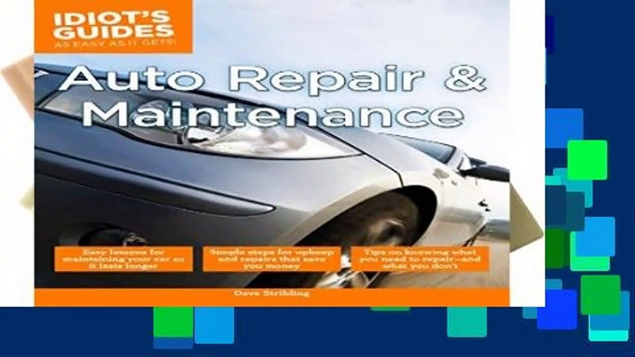 Full E-book Idiot s Guides: Auto Repair and Maintenance  For Kindle
