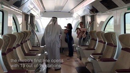 Residents of Qatar get their first ride on the new Doha metro