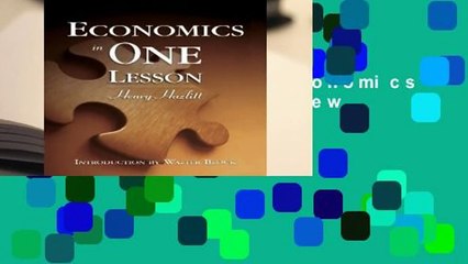 About For Books  Economics in One Lesson  Review