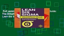 Full version  Lean Six Sigma QuickStart Guide: The Simplified Beginner s Guide to Lean Six Sigma
