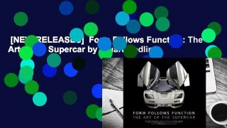 [NEW RELEASES]  Form Follows Function: The Art of the Supercar by Stuart Codling