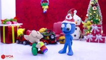 CLAY MIXER: RETURNING SANTA CHRISTMAS GIFT  Play Doh Cartoons