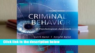 Library  Criminal Behavior: A Psychological Approach - Curt R. Bartol