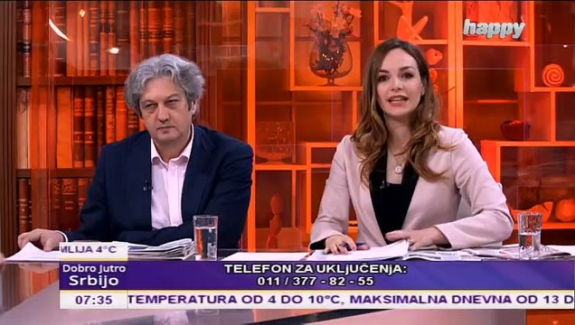 ŠOKANTNO UKLJUČENJE U JUTARNJI PROGRAM TV HAPPY: Kolega Marko uz pevanje ruskih pesama poslao jaku poruku građanima Srbije!