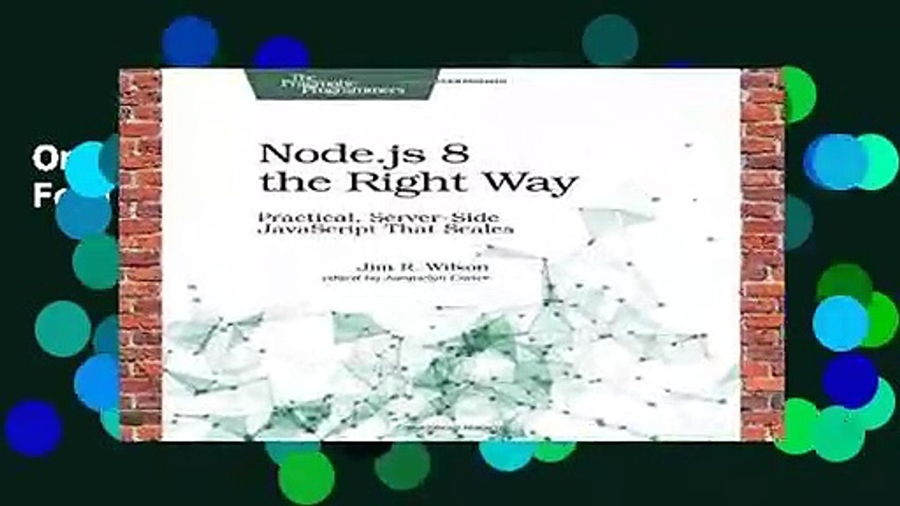 Online Node.js 8 the Right Way  For Trial