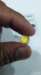 Natural yellow sapphire
