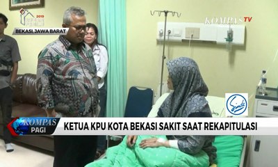 Lelah Saat Rekapitulasi Suara, Ketua KPU Kota Bekasi Jatuh Sakit
