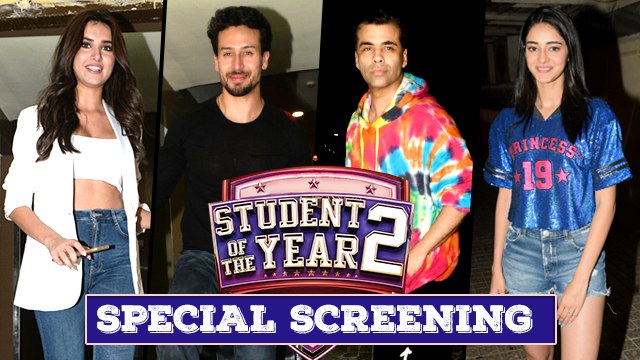 Special Screening Of Student Of The Year 2 | Tiger, Ananya,Tara Sutaria
