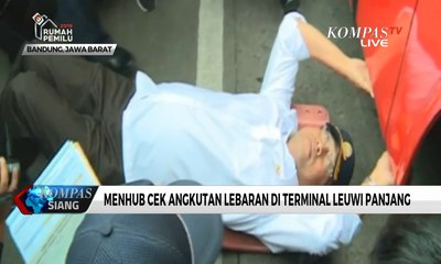 Cek Kelayakan Angkutan Publik, Menhub Masuk ke Kolong Bus