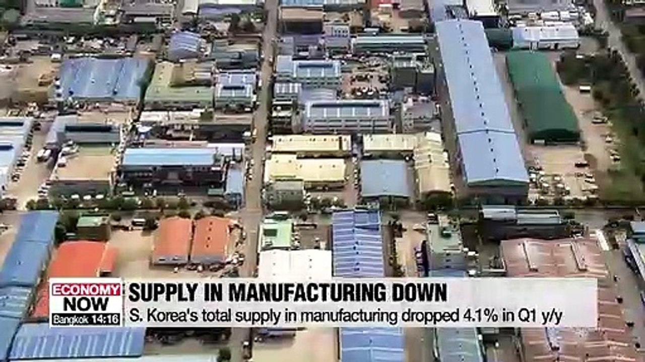 Korea's total supply in manufacturing down 4.1%...