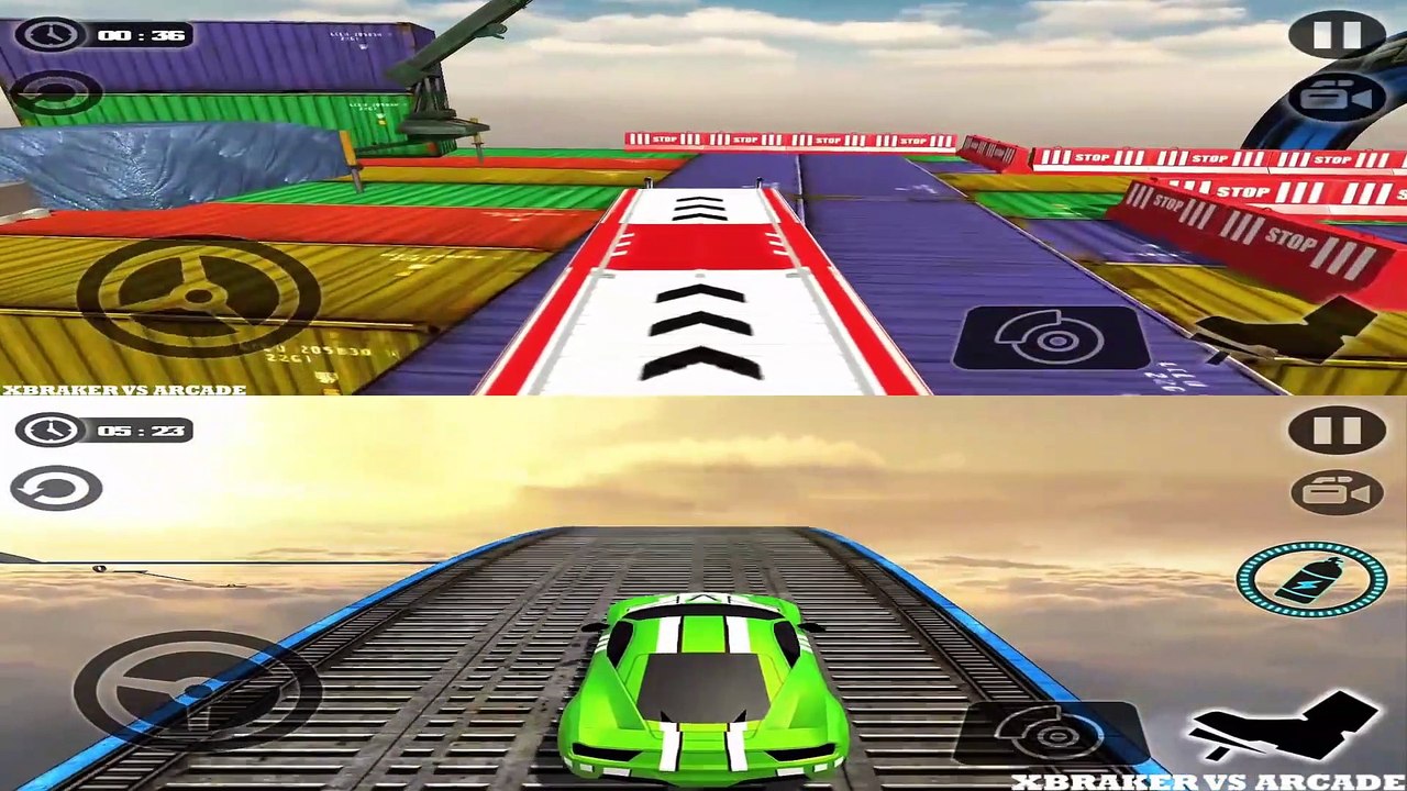 Impossible Truck Tracks vs Impossible Stunt Car Tracks 3D || Android Gameplay