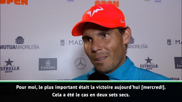 Madrid - Nadal : J'ai passé quelques jours difficiles
