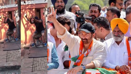 Sunny Deol ने Gurdaspur में Road Shows के दौरान ऐसे किया WORKOUT, WATCH VIDEO | वनइंडिया हिंदी