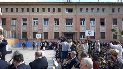 Izado banderas Día Europa en Logroño