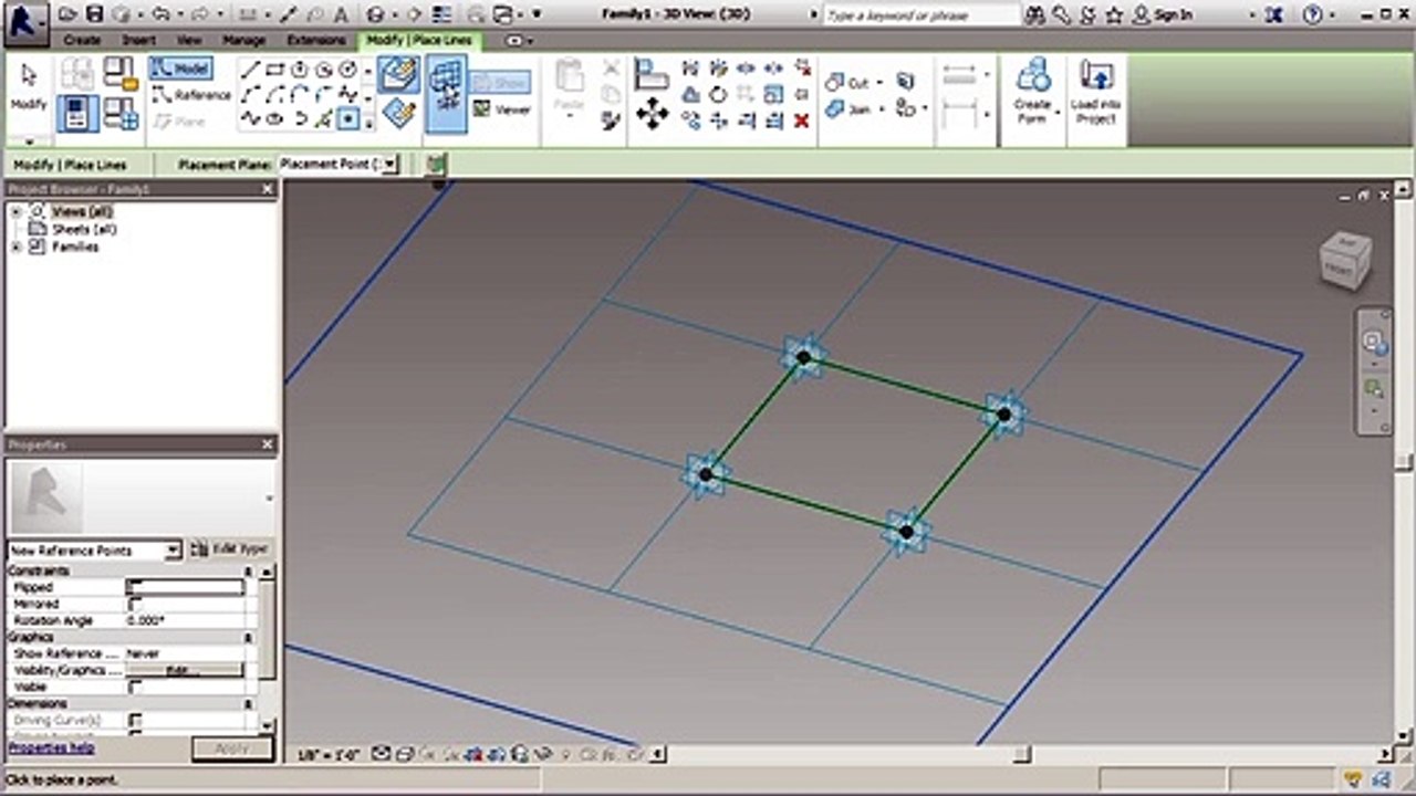 Digital Tutors - Advanced Modeling Tools in Revit_04 Using model lines to create a basic structure